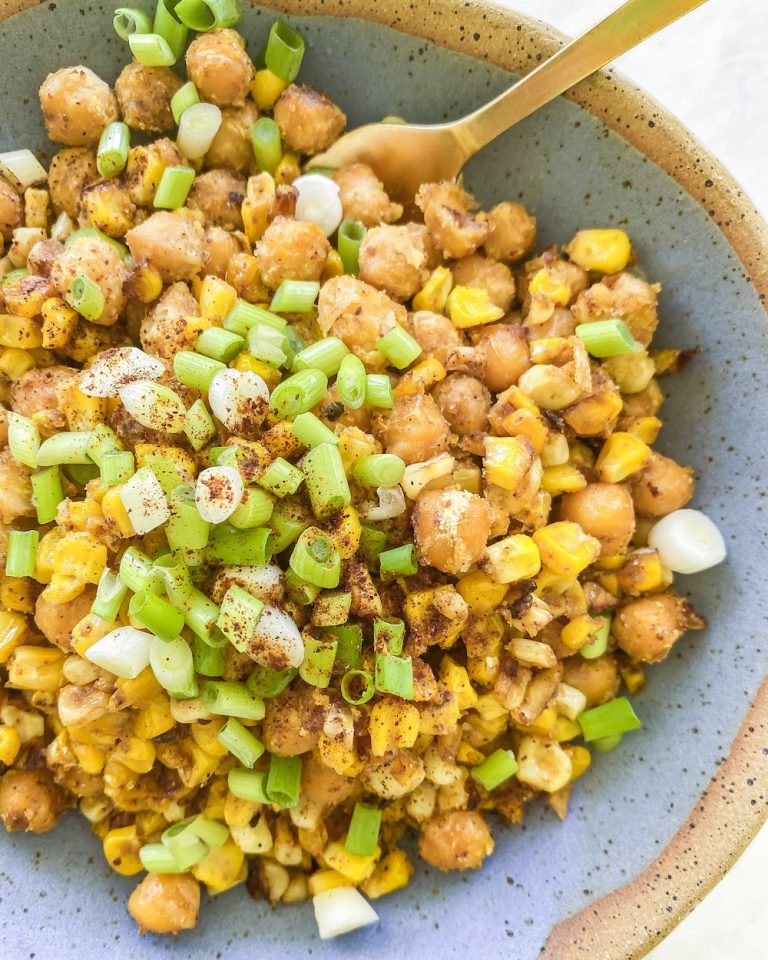 Healthy 10-Minute Chickpea Corn Elote Bowl - Liz Moody